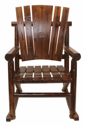 Leigh Country Char-log Single Rocker - Brown Perspective: front