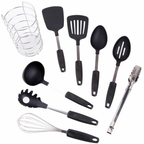 Chef's Better Basics 9-Piece Utensil Set with Wire Caddy Chef's Better Basics 9-Piece Utensil Set with Wire Caddy