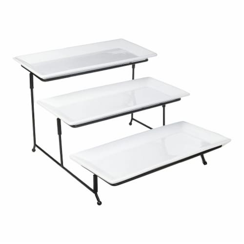 Gracious Dining 3 Tier Serving Set Perspective: front