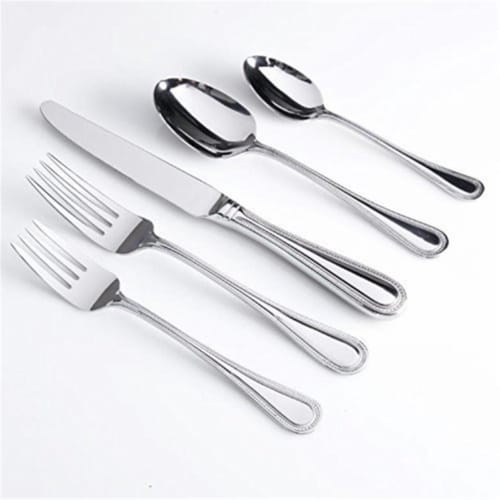 Gibson Grayln Flatware Set, 20 Piece Perspective: front