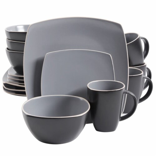 Gibson Home Soho Lounge Matte Dinnerware Set Perspective: front