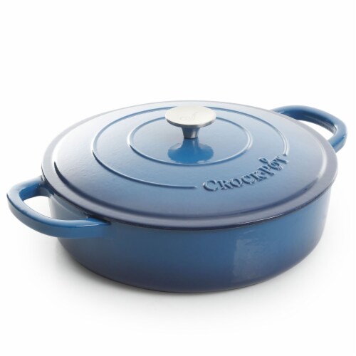 Gibson 5 qt. CrockPot Brasier - Sapphire Perspective: front