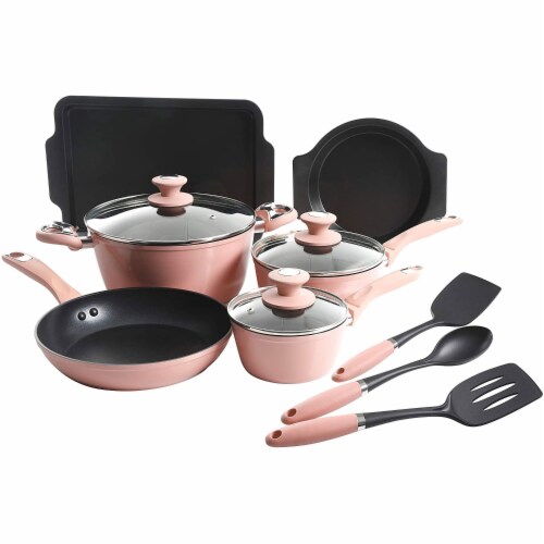 Nutrichef 15 Piece Nonstick Kitchen Pots Pans Utensils Cookware Set,  Multicolor, 1 Piece - Kroger