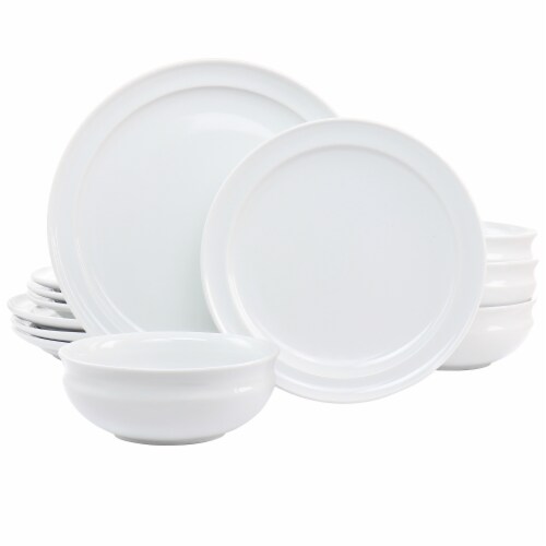 Gibson 127363.12R Martha Stewart Porcelain Dinnerware Set - 12 Piece, 1 ...