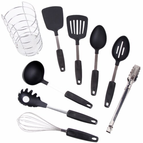 Chef's Better Basics 9-Piece Utensil Set with Wire Caddy Chef's Better Basics 9-Piece Utensil Set with Wire Caddy
