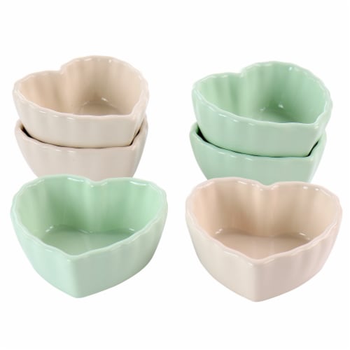 Martha Stewart Heart Shaped Stoneware Baker Set Assortment Perspective: front