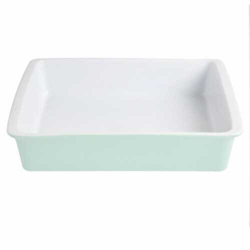 Martha Stewart Mint Stoneware Baker Perspective: front