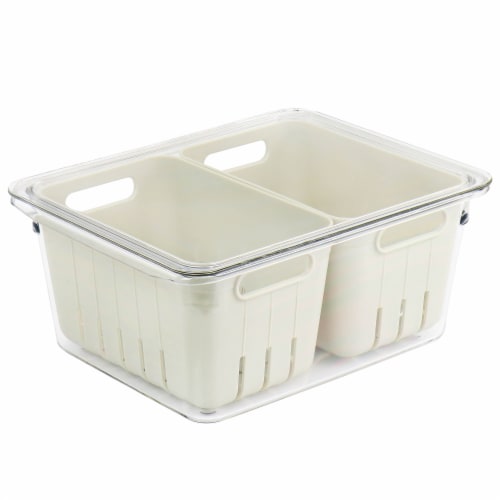 Martha Stewart 4 Piece Mini Basket Fresh Keeper Container Set Perspective: front