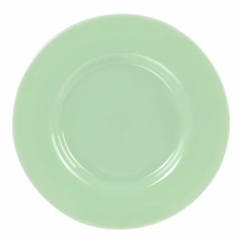 Martha Stewart Jadeite Glass Serving Platter - Mint Perspective: front
