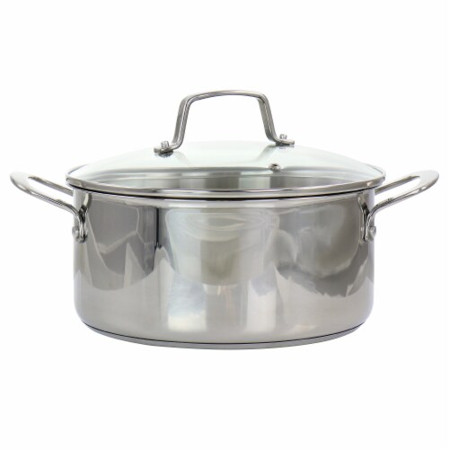 Martha Stewart Stainless Steel Dutch Oven Perspective: front