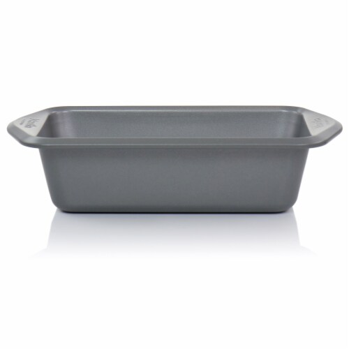 Martha Stewart Gray Nonstick Carbon Steel Loaf Pan Perspective: front