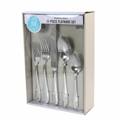 Martha Stewart Cutlery Set, Stainless Steel, 14-Piece