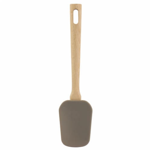 Martha Stewart Gray Mini Silicone Spoonula Perspective: front