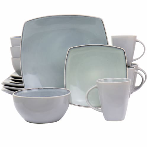 Gibson Elite Soho Lounge 16 Piece Stoneware Dinnerware Set in Light Grey 1 Each Baker s