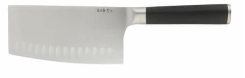Babish German Steel Cleaver Kitchen Knife 6.5 in Perspective: front