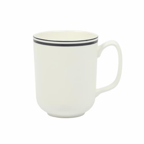 Sur La Table Banded Coffee Mug - Black Perspective: front
