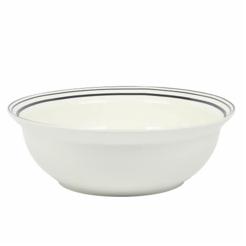 Sur La Table Banded Serving Bowl - Black Perspective: front
