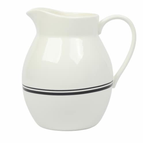 Sur La Table Banded Pitcher - Black Perspective: front