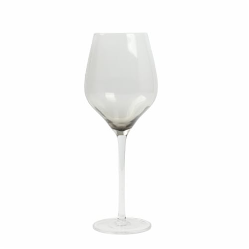 Sur La Table White Wine Glass - Smoke Black Perspective: front