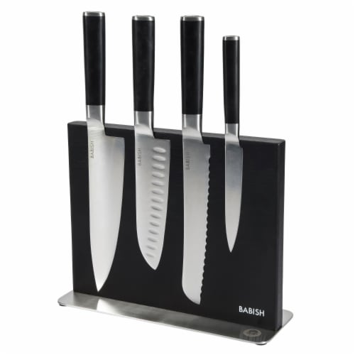 Babish Cutlery Starter Set with Carry Roll, Stainless Steel, ABS Handle