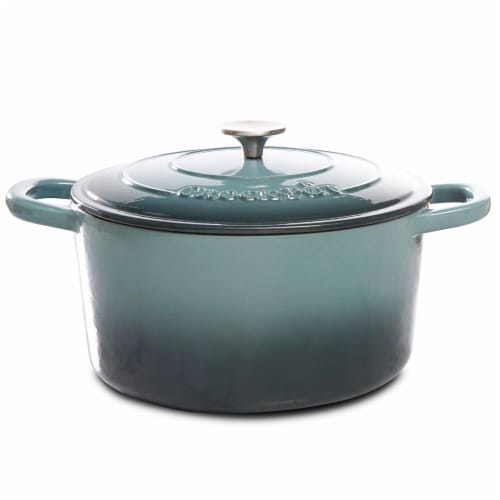 Crock-Pot Artisan Round Enameled Cast Iron Dutch Oven, 7-Quart, Slate Gray