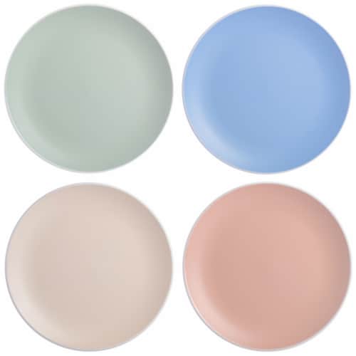 Spice by Tia Mowry Creamy Tahini 4 Piece Dinner Plate Set Perspective: front
