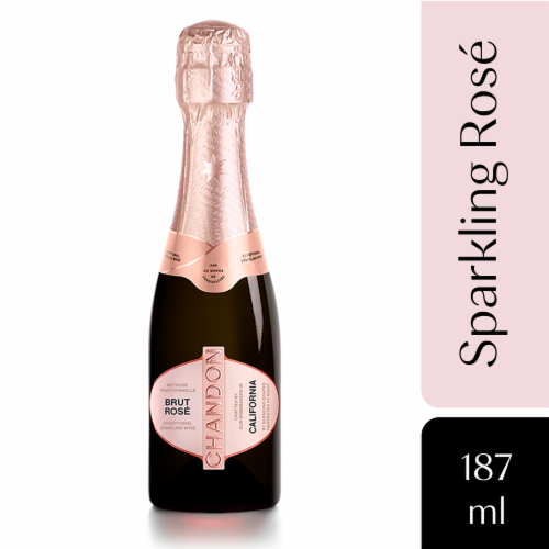 Chandon California Rose Sparkling Wine Perspective: front