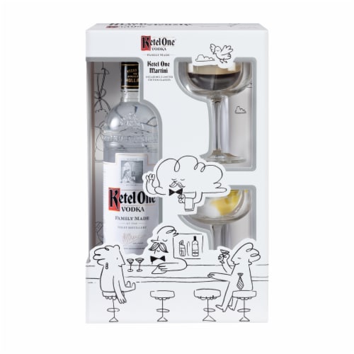 Ketel One Martini Vodka Gift Set Perspective: front