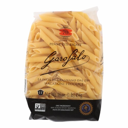 Garofalo Penne Ziti Rigate - Case of 12 - 16 oz. Perspective: front