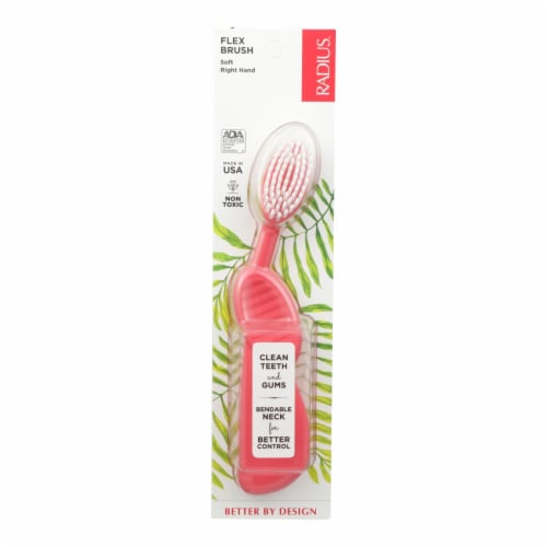 Radius - Scuba Right Hand Toothbrush Soft Bristles - 1 Toothbrush - Case of 6 Perspective: front