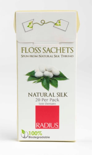 Radius Natural Silk Biodegradable Floss Sachets Perspective: front