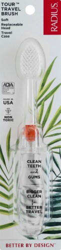 Radius Tour Travel Soft Toothbrush Perspective: front