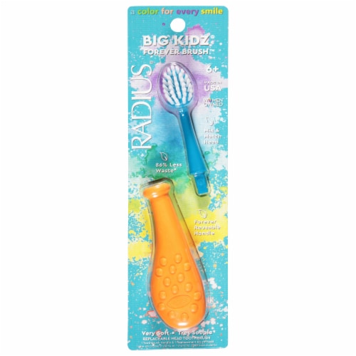 Radius® Big Kidz® Forever Brush™ Mix & Match Head Very Soft Toothbrush Perspective: front