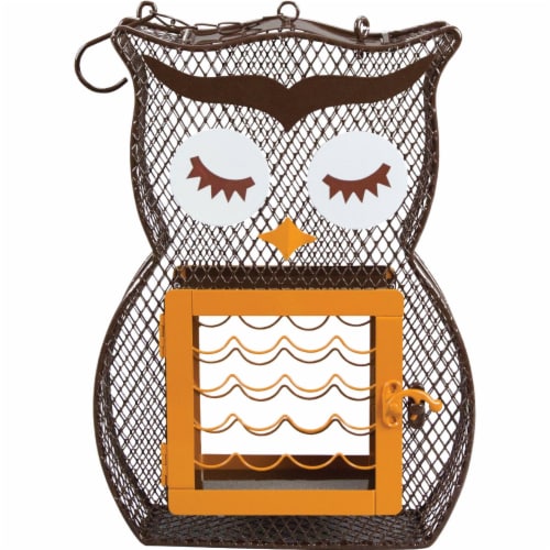 Heath Owl Dual Feeder Perspective: front