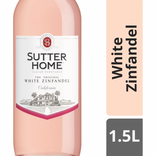 Sutter Home White Zinfandel California Pink Wine 1.5 L Perspective: front