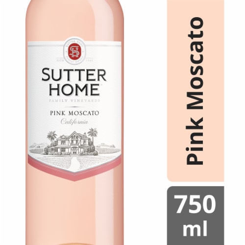Sutter Home Pink Moscato California Pink Wine Perspective: front