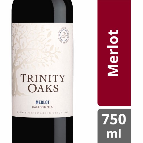 Trinity Oaks Merlot California Red Wine 750 ml Perspective: front