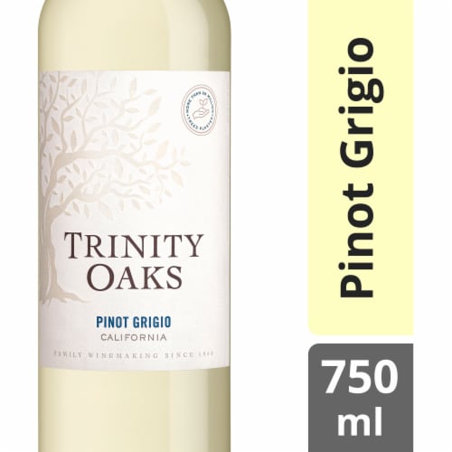 Trinity Oaks Pinot Grigio California White Wine 750 ml Perspective: front