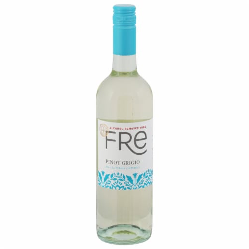 Fre Alcohol Removed Pinot Grigio California White Wine Perspective: front