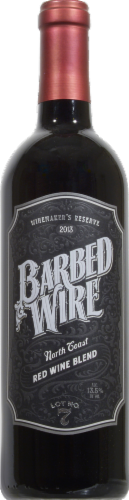 Barbed Wire California Red Blend Wine Perspective: front