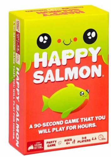 Happy Salmon® by Exploding Kittens® Party Game Perspective: front