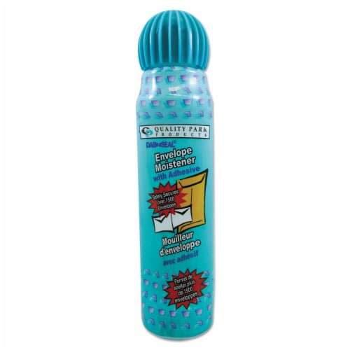 Quality Park™ Envelope Moistener with Adhesive, 50 mL, Green QUA46065 Perspective: front
