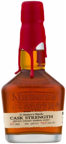 Maker's Mark Cask Strength Bourbon Whisky Perspective: front