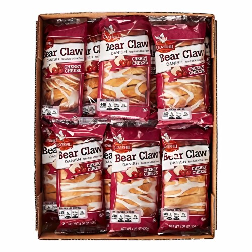Cloverhill Cherry and Cheese Danish | 12 Count Perspective: front