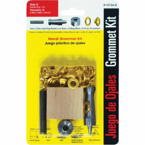 Lord & Hodge 1073A-0 Brass Grommet Kit Perspective: front