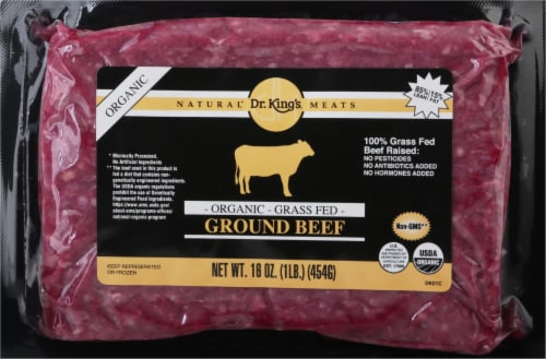 Dr. King’s® Organic Grass Fed 85% Lean Ground Beef