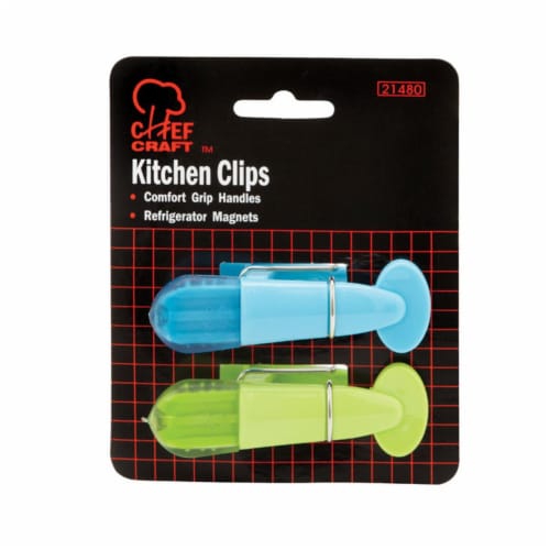 Chef Craft 6214357 Chef Craft Plastic Magnetic Clips, Assorted Colors - 2  Piece, 2 - Fry's Food Stores