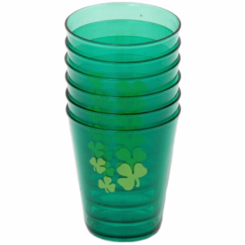 Chef Craft Plastic Shamrock Shot Glass - Green Perspective: front