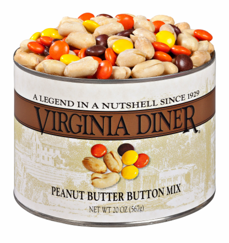 Virginia Diner Peanut Butter Button Mix Perspective: front