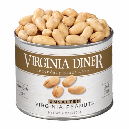 Virginia Diner Unsalted Peanuts Perspective: front